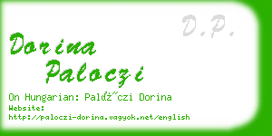 dorina paloczi business card